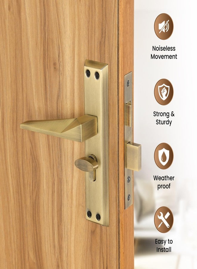 LAPO قفل باب أمامي شديد التحمل من لابو، طقم مقبض باب رئيسي مع مفاتيح، أسطوانة 60 مم، جسم قفل 45 × 50 مم - مثالي للمنزل، غرفة النوم، المكتب، الفندق (تشطيب عتيق، ضمان 3 سنوات) CY-136 - Image 3